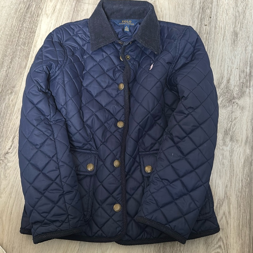 Polo by Ralph Lauren Navy Quilted Kids Jacket